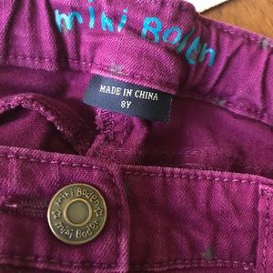 Mini boden girls colored jeans